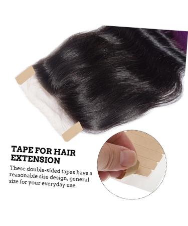 Angoily 6 Sheets Double-sided Tape Double Sided Adhesive Tape Wigs with Bangs Hair Tape Extension Tape Wig Adhesive Tape Extensions Tape Replacement Wig Tape Kraft Paper Label - Buy Online on GoSupps.com