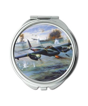 World war aircraft Mirror Compact Mirror fighter fish pocket mirror portable mirror