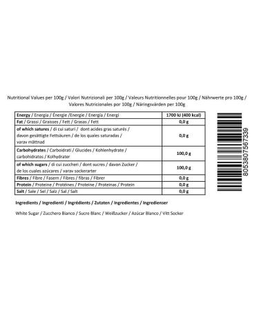 Buy Pinin Pero Sugar Sticks 1Kg (150 x 6.6g) - Premium White Sugar from Italy | International Shipping Available - Buy Online on GoSupps.com