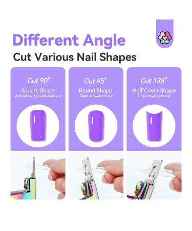 SAVILAND Acrylic Nail Cutters - Chameleon Nail Clipper & Sizer Magnets | 15PCS Sharp Nail Tech Supplies for Home & Salon - Buy Online on GoSupps.com