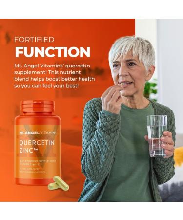 Quercetin Zinc Bromelain Immune Support Supplement - 500mg with Vitamins C, Zinc & D3 for Respiratory Health - 120ct Immunity Booster - Buy Online on GoSupps.com