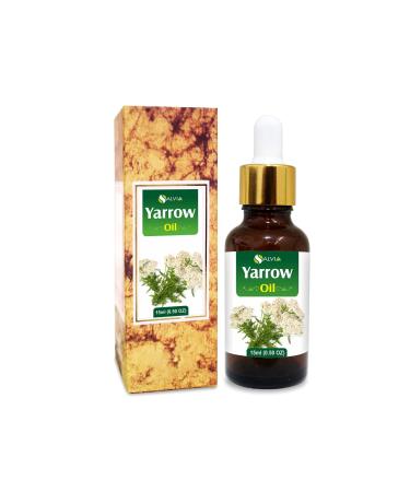 Yarrow Essential Oil 100% Pure & Natural - Undiluted Uncut Cold Pressed Aromatherapy Premium Oil - Therapeutic Grade - 15 ML with Dropper Yarrow 15 ml (Pack of 1)
