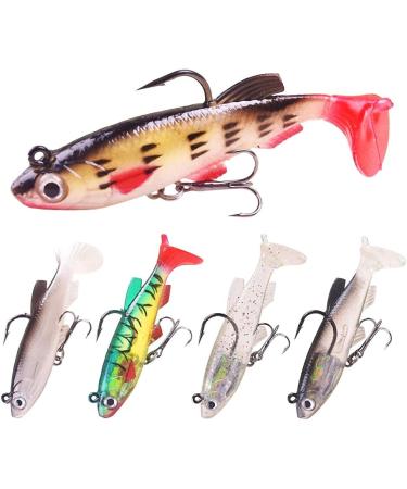 Ymdz Fishing Bait Set - Crankbait Wobbler Artificial Baits for Pike & Perch - Freshwater & Brine Rubber Fish with Trigger Hooks - Buy Online on GoSupps.com