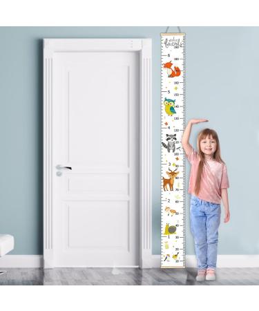 Fanelod Height Diagram - Kids' Growth Chart with Cartoon Design | Pine & Canvas Textures - Perfect for Measuring Children's Growth - Buy Online on GoSupps.com