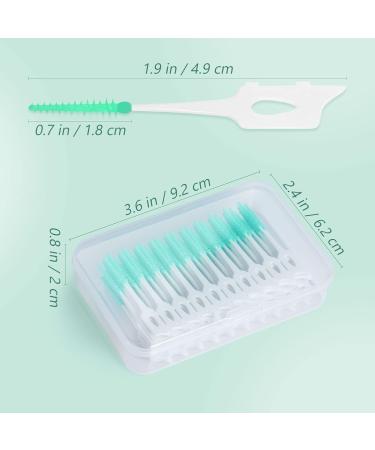 SUPVOX Interdental Brushes - 160pcs Portable Dental Floss Sticks for Effective Tooth Cleaning (Light Green) - Buy Online on GoSupps.com