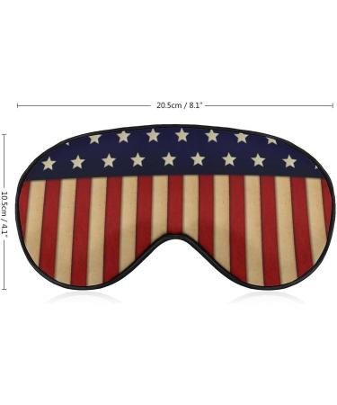 American Flag Glory Sleep Mask Eye Cover for Sleeping Blindfold with Adjustable Strap Blocks Light Night Travel Nap for Men Women - Buy Online on GoSupps.com