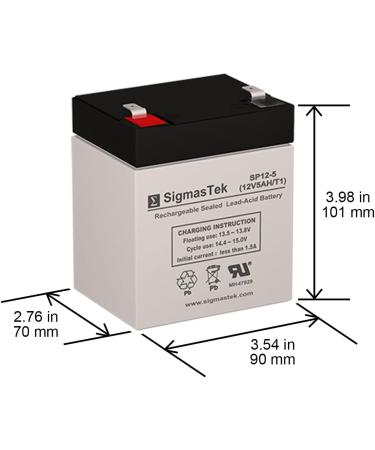 3FM4.5 6 Volt 4.5Ah SLA Replacement Battery with F1 Terminal - Reliable Power for Your Devices | International Shipping Available - Buy Online on GoSupps.com