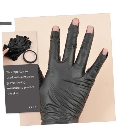 Healeved 1 Set Uv Protection Tape Nail Nail Molding Gel Nail Art Supplies Nail Art Tape Black Nail Building Gel Uv Tape Nail Gel Nail Art Uv Gloves Paper Fingerless Accessories - Buy Online on GoSupps.com