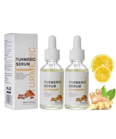 2Pcs 2023 New Turmeric Dark Spot Corrector Serum Turmeric Facial Skin Care Moisturizing Repair Essence Reduces Hyperpigmentation  Age Spots  Sun Spot  Improve Skin Tone  for Women and Men