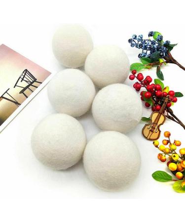 SPORTARC Wool Dryer Balls 6pcs Reusable Organic Fabric Softener Alternative Reduce Wrinkles & static cling Shorten Drying Time - Buy Online on GoSupps.com