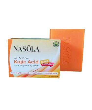 Nasola Kojic Acid Soap for Hyperpigmentation Treatment Underarm Skin Lightening & Acne Dark Spot Whitening Body Tone Face & Armpit Bleaching