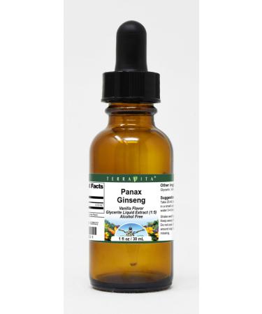 Panax Ginseng - Glycerite Liquid Extract (1:5) - Vanilla Flavored (1 fl oz ZIN: 428522) - 2 Pack