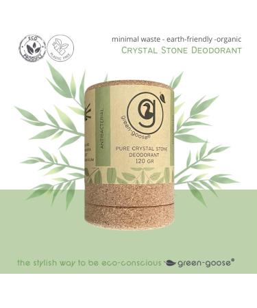 green-goose Alum Deodorant 120 + 80 grams | Pure Crystal Stone | Long-lasting Deodorant and Aluinstick - Buy Online on GoSupps.com