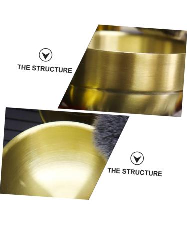 Coophya Foam Dishwasher Bart Soap Cream Bowl Essential Oil Foam Shell Face Cleaning Cup & Hairdressing Accessories Stainless Steel Golden 9x9x4.9cm - Buy Online on GoSupps.com