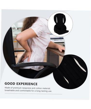 NOLITOY Adjustable Unisex Posture Brace & Seat Belt Holder | Anti-Hunchback Cotton Support for Shoulders - Black - Buy Online on GoSupps.com