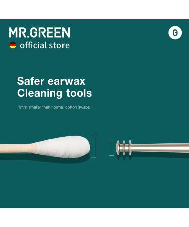 MR.GREEN Double Head Ear Wax Removal Tool - Stainless Steel Ear Cleaner for 360 Cleaning (Pearl Nickel) - Buy Online on GoSupps.com