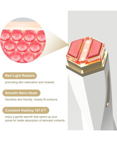 Microcurrent Eye Lift Massager - LED Beauty Device for Wrinkles Puffiness & Firming - Hydration & Heating Eye Skincare Wand - Buy Online on GoSupps.com