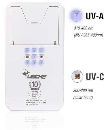 Leicke UV Cell Phone Sterilizer Box | Portable Smartphone Disinfectant & Wireless Charger | Ideal for Masks Gloves Glasses & Jewelry | International Shipping Available - Buy Online on GoSupps.com