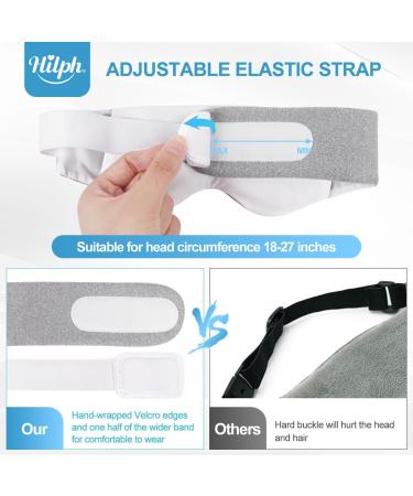 Reusable Heated Eye Mask for Dry Eyes - Relief for Blepharitis, Stye, Puffy Eyes - Grey - Buy Online on GoSupps.com