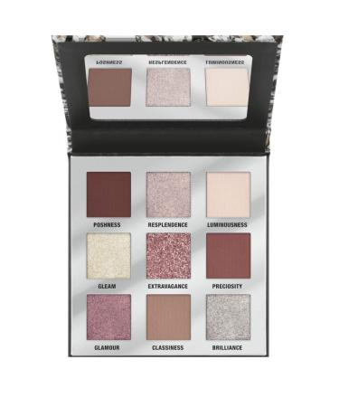 Catrice Jewel Overload Eyeshadow Palette No. C02 Ruby extravagance multi-colored 9 red tones immediate result glittering matt metallic shimmering (7.2g)