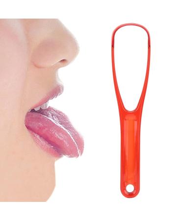Buy Portable Tongue Brush - Hygienic Tongue Spatula for Fresh Breath (Red) | International Shipping Available - Buy Online on GoSupps.com