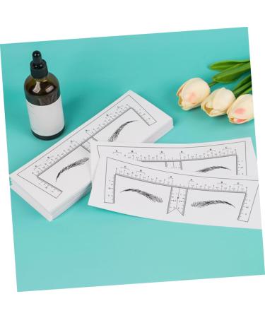 FOMIYES 10pcs Eyebrow Design Ruler Eyebrow Template Brow Ruler Brow Guide Stencil Shape Make up Makeup Tools - Buy Online on GoSupps.com