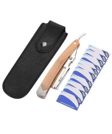 Soft Shaver Cover Bag Safety Razor Travel Case With 10 Pcs Blades Shaving Case For Manual Shaver