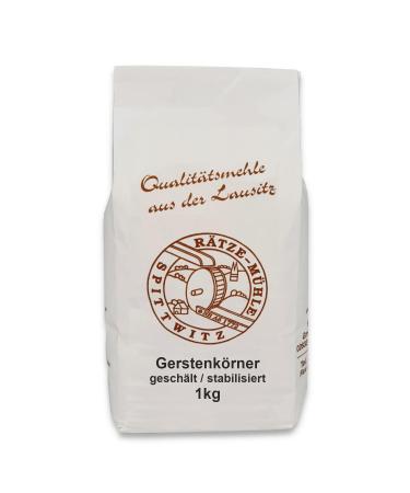 Mills Barley Grains Peeled 1kg - Premium Whole Grain Barley Kernels | Fresh from R tze Mill - Buy Online on GoSupps.com