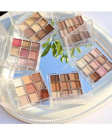 Fashion Waterproof Eyeshadow Palette 9 Colors Shimmer Matte Eyeshadow Makeup Palette Colorful Creamy Texture Eyeshadow Powder (01#) - Buy Online on GoSupps.com