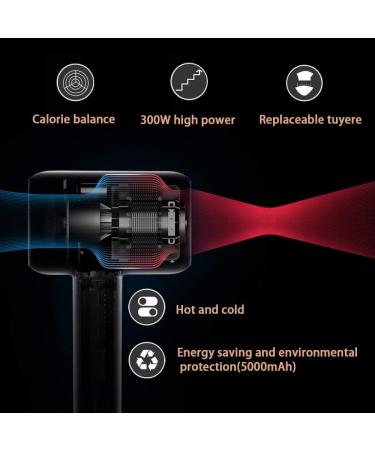 Hair Dryer Travel Cordless Portable DC Hair Dryer hot and Cold Hair Dryer Professional Diffuser Hair Dryer for Home School pet Care Outdoor Travel - Buy Online on GoSupps.com