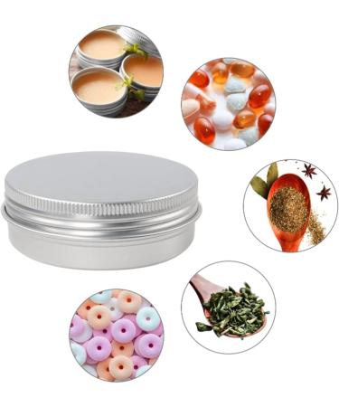 20ml Round Aluminum Doses Set - Empty Screw Lid Cap Containers for Cosmetics Ointments Creams and Candles | Travel-Friendly Tins for DIY Lip Balm & More - Buy Online on GoSupps.com