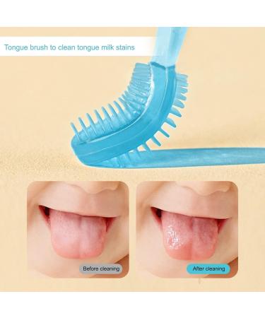 Baby Toothbrush Set - 3 Silicone Cleaning Tools for 0-18 Months | Gum Massage & Soft Bristle Toothbrushes - Buy Online on GoSupps.com