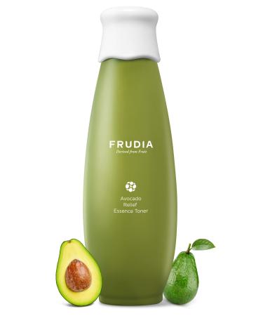 WELCOS FRUDIA Avocado Relief Essence Toner | Calming Toner for Face w/Avocado Extract Centella Asiatica Extract & MadecassosideX4 | Korean Skin Care Soothing Toner for Sensitive Skin (6.59 fl oz)