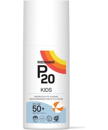RIEMANN P20 Sun Cream For Kids SPF50+ ml Long Lasting Protection for up to 10 Hours Water Resistant for up to 3 Hours Suitable for children aged 1+ white 200 millilitre 200 ml (Pack of 1) SPF 50+ - Buy Online on GoSupps.com