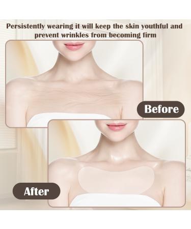 EKIND Silicone Chest Patch Anti Wrinkle D collet Pad Reusable Self Adhesive T Shape Skin Tightening Hydrating Lift for Women (Transparent) - Buy Online on GoSupps.com