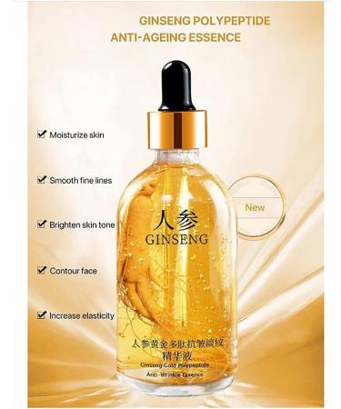 (Quick Effect) WZDYN 2023 New 100ml Ginseng Polypeptide Anti-Ageing Essence | Ginseng Gold Polypeptide Anti-Ageing Essence | Ginseng Serum | Ginseng Anti-Wrinkle Essence for Women (1pcs) - Buy Online on GoSupps.com