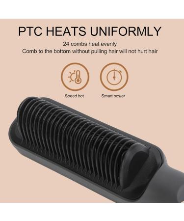Buy Hair Iron Brush & Straight Comb with LCD Function PTC Technology (US Plug) | Worldwide Shipping - Buy Online on GoSupps.com