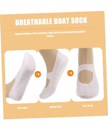 FRCOLOR 1 Pair Silicone Gel Foot Care Socks Heel Crack Socks Dance Socks Cooling Heel Repair Socks Silicone Arch Gel Moisturizing Socks Silicone Socks Beach Men and Women White Protector - Buy Online on GoSupps.com