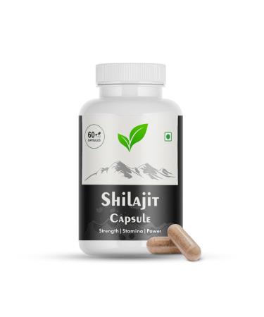 Pure Natural Himalayan Shilajit Capsules 100% Natural Premium Quality High Purity 85+ Trace Minerals Fulvic Acid Supports Energy & Vitality 60 Veg Capsules