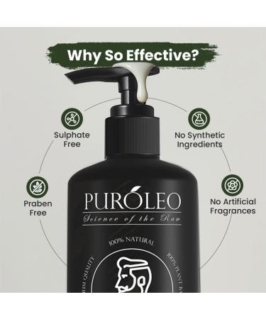 PUROLEO Forest Mint Men's Shampoo - 8 Fl Oz / 236 ML (Made in Canada) - Buy Online on GoSupps.com