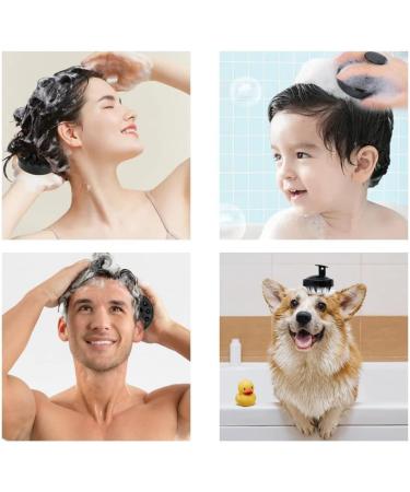 Shampoo Brush Scalp Massager - Soft Silicone Bristles for Hair Growth & Shed Removal - Green - Buy Online on GoSupps.com