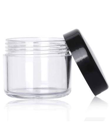 100 Pieces 20g Cream Jars with Lids, Makeup Spoon | Empty Cosmetic Containers for Lip Scrub, Samples | Black - Buy Online on GoSupps.com