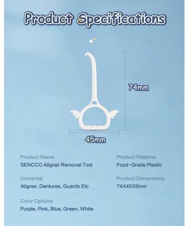 5PCS Clear Aligner Removal Tool Cute Retainer Remover Tool Compatible with Invisalign Removable Braces Dentures Medical-Grade Plastic BPA Free - Multicolor 5-Pack Multicolor - Buy Online on GoSupps.com