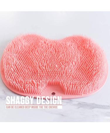 Shower Foot & Back Scrubber with Massage Pad | 2024 Non-Slip Cleaning Mat for Men & Women | Yellow Footrest with Suction Cups - Buy Online on GoSupps.com