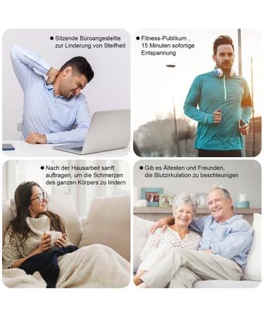 Maxe Portable Massage Device - 8 Modes 19 Levels EMS Massager for Pain Relief Mini Cervical & Shoulder Massage with Remote Control - Ideal for International Shipping - Buy Online on GoSupps.com