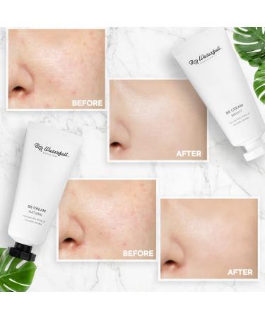 BR Waterfull Korean BB Cream Tinted Moisturizer | Hydrating Blemish Balm with Dewy Finish | Redness Corrector & Face Primer for Glowing Skin | Light Natural Shade - Buy Online on GoSupps.com
