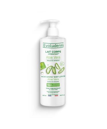 Evoluderm EVOLUDERM Aloe Vera Moisturizing Body Lotion 500 ml 96% Natural Origin Vegan Made in France