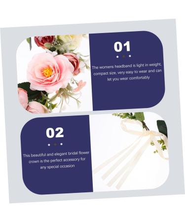 Yardenfun Fabric Flower Hair Accessories Flower Headdress Women Headdress Creative Hair Band Hair Bands Wedding Hair Accessories Wedding Headband Hair Headbands Women Bride Headbands - Buy Online on GoSupps.com