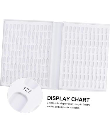 minkissy 216 Nail Color Card Nail Polish Card Nail Color Book Display Card White Manicure medium White - Buy Online on GoSupps.com