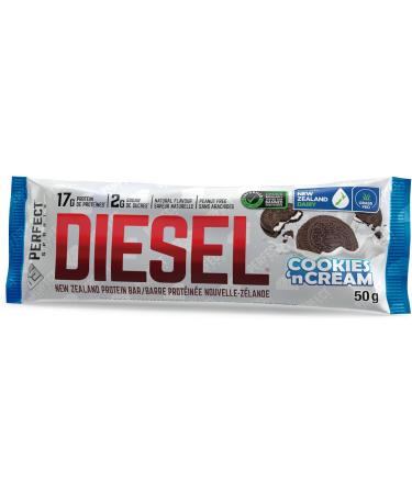 DIESEL New Zealand Protein Bar - Cookies n Cream - 50g (12 Pack) - Buy Online on GoSupps.com